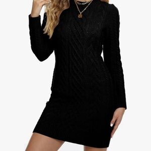 Black sweater dress